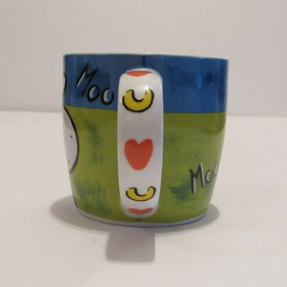 Moo Cow Porcelain Tea Coffee Cup Mug Gallery by Inhesion EUC Never Used - Picture 2 of 7